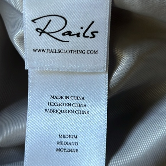 Rails Windsor Lilac Navy Mini Check Size Medium NWOT - Picture 5 of 15